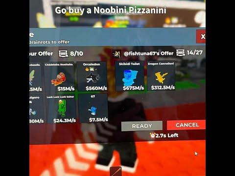 Sab trading! Trading noobini to drag challenge.
