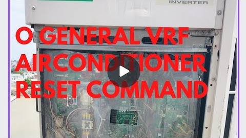 O General VRF Airconditioner Reset command