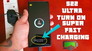 Samsung Galaxy S22 Ultra How to Turn On Both Super Fast & Fast Charging To Boost the Charging Speed screenshot 5