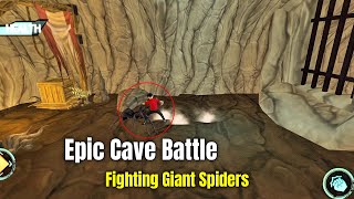 Epic Cave Battle! Fighting Giant Spiders | Escape Inside Story Gameplay screenshot 2