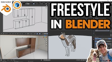 Render Edges and Styles in Blender with FREESTYLE! Beginners start here!
