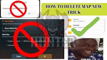 How to delete maps, resource pack without uninstall or repair in PUBG Mobile //The Hunter Tech
