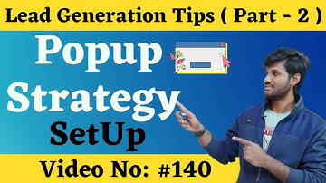 Free Popup For Website || Lead Generation Tips || Digital Marketing Video 140 || In Telugu