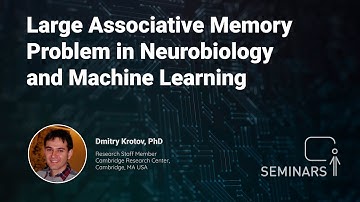 Large Associative Memory Problem in Neurobiology and Machine Learning - Dmitry Krotov, PhD
