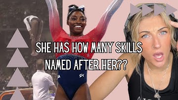 HOW MANY SKILLS NAMED AFTER SIMONE BILES IS INSANE: one of the best for a real reason