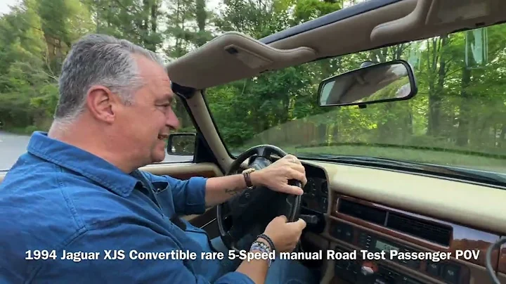 1994 Jaguar XJS Convertible rare 5-Speed manual Road Test Passenger POV