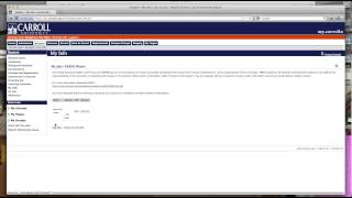 Carroll U How To: FERPA Waiver