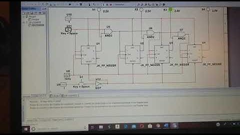 4 Bit up counter simulation