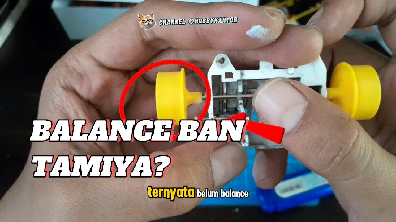 Cara Balancing Ban Tamiya Pake Alat DIY dari Chassis Super II Bekas