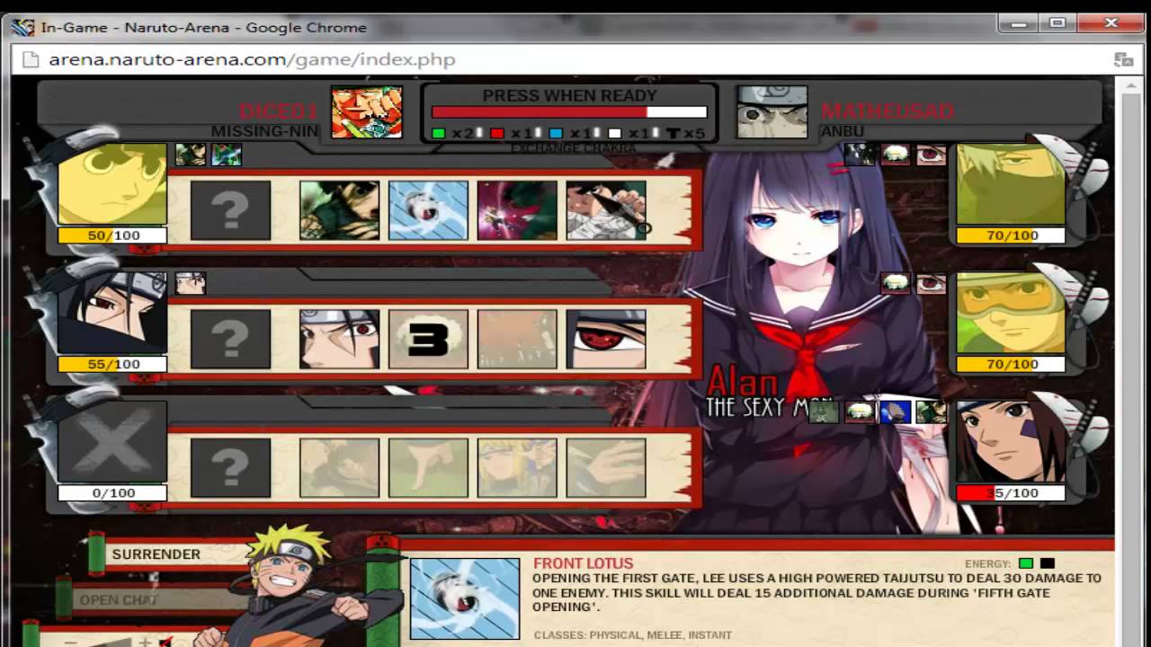 Naruto-Arena +37 Streak Team New Meta November 2014