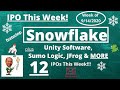 IPO This Week featuring Snowflake, Unity Software, JFrog, Sumo Logic + 8 more IPOs: Wk. of 9/14/2020