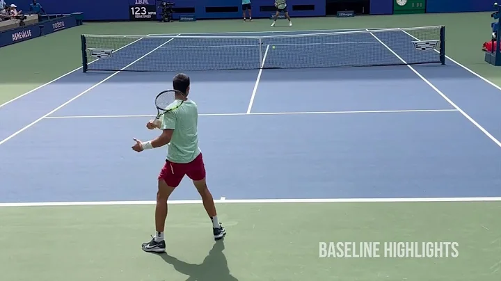 Carlos Alcaraz & Grigor Dimitrov | Court Level Pra...