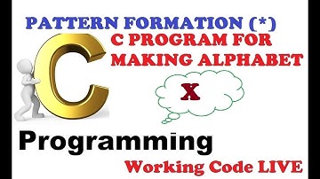 Program 155 #P155 C PROGRAM ALPHABET X program for pattern of ALPHABET X Print X with Astrik#C285