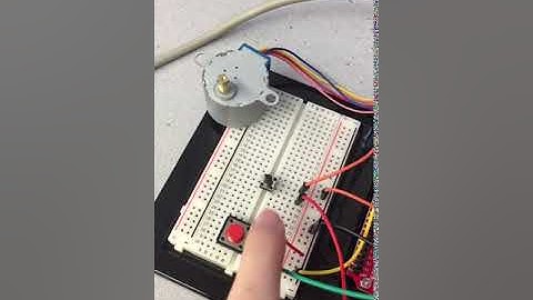 Stepper motor, Arduino and button