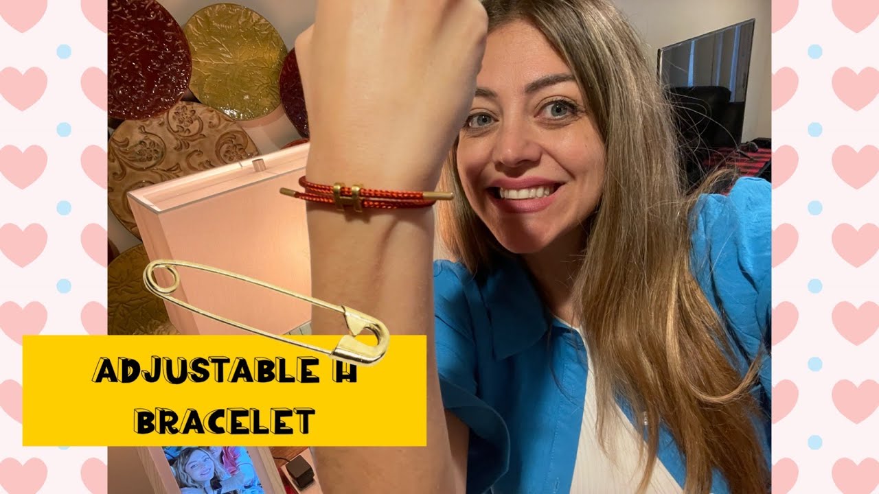 Adjustable H Rope Bracelet, Goldplated Buckle YouTube