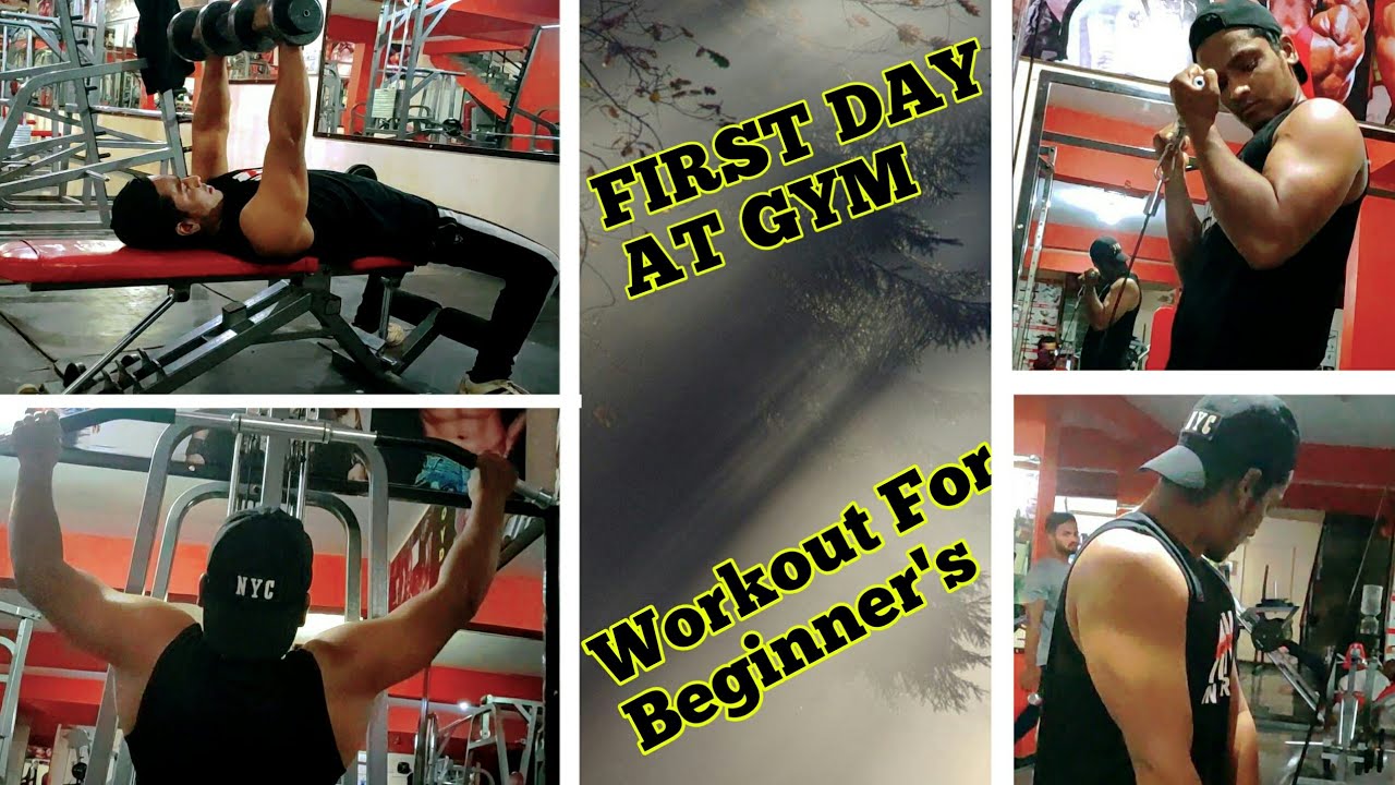 First Day at Gym Workout for Beginners Fayaz lifestyle YouTube