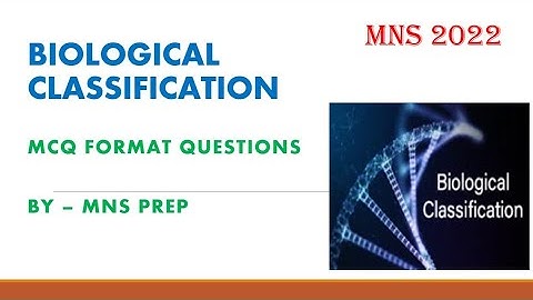 Biological Classification| MCQ formate questions | by @flora_fauna23