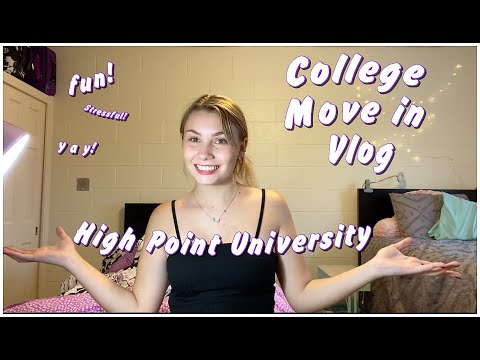 COLLEGE MOVE IN VLOG || High Point University