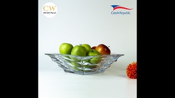 Âu Thố Hoa Quả Pha Lê Tiệp Khắc Casablanca Crystalite Bohemia Cao Cấp