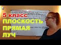 Плоскость прямая луч МАТЕМАТИКА 5 класс