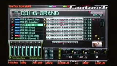 Roland Fantom G6- LIVE Mode