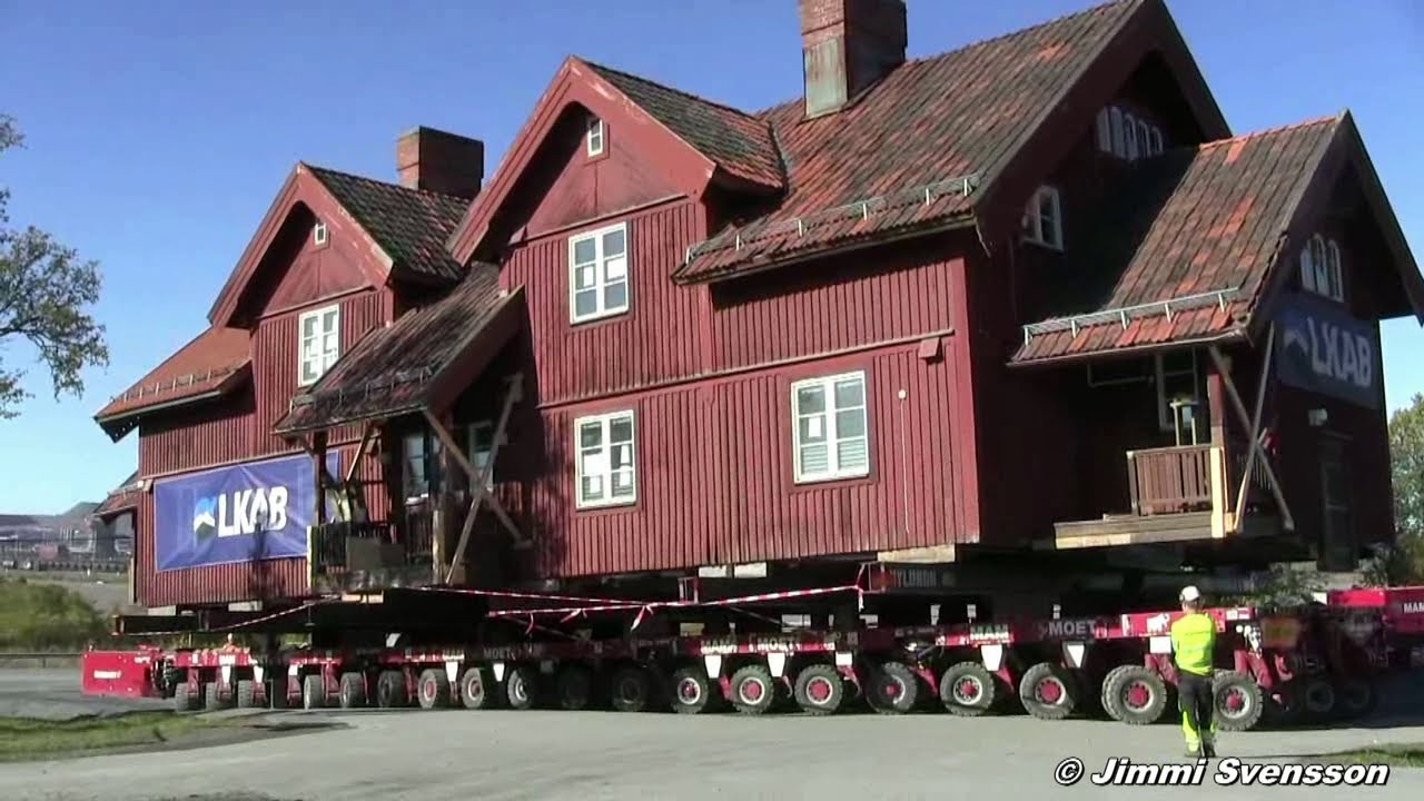 Husflytt Kiruna Sverige  Mammoet  9 September 2022