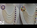 73 How to Make Pearl Beaded Necklace || Diy || Jewellery Making