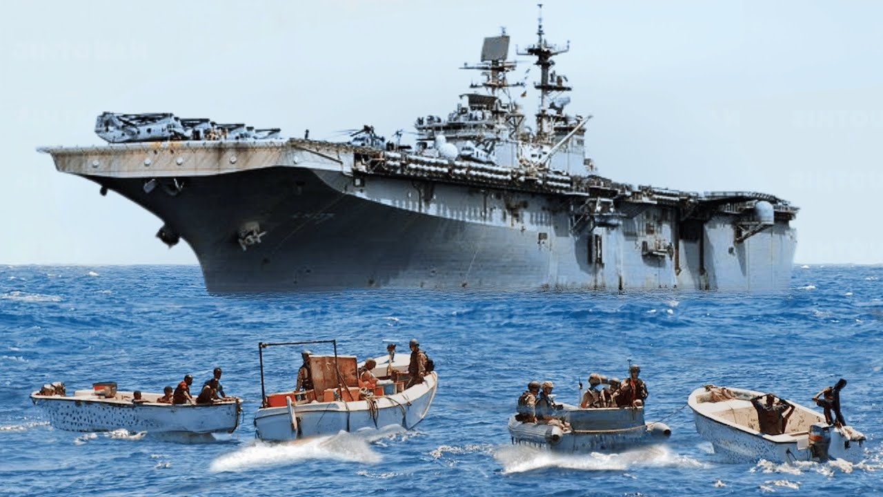 Somali Pirates ATTACK US Navy Ship, Then This Happens!!