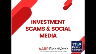 Investment Scams & Social Media