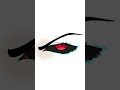 Evil Anime Eye Speed Drawing  #shorts