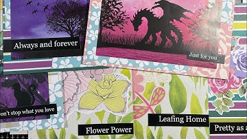 How Many Cards Can I Create Using Fresh Florals 12 x 12 Paper Pad