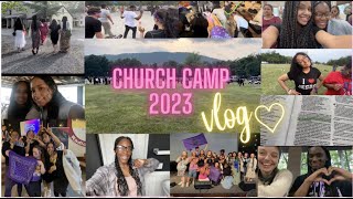 CHURCH CAMP VLOG 2023ᥫ᭡ I packing, tribal wars, sneaking out, dance battles!
