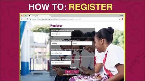 How to register on www.learninghub.online