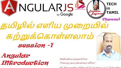 Easy Learning of Angular JS in Tamil-Comparison of HTML,CSS,JS & AJS-Beginners Understand easily.
