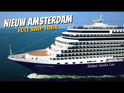Video: Nieuw Amsterdam Cruise Ship Dineropties