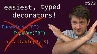 typing decorators sucks! here's an easier way (intermediate) anthony explains #573