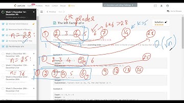 LeetCode 1492. The kth Factor of n - Day 4 of December LeetCoding Challenge - GoMaster Coding Interv