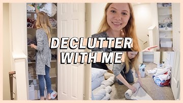 EXTREME DECLUTTER AND ORGANIZE WITH ME 2020 | decluttering motivation + linen closet organization