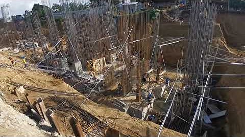 Construction of Highrise Building. (Foundation and Structural Frames Works) Part 39.