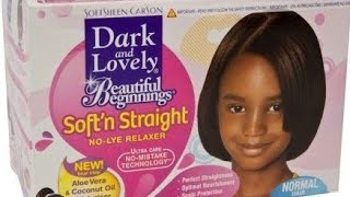 how to use dark and lovely beautiful beginnings... relax my hair with me #500subs #msmanning