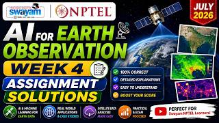 AI for Earth Observation Week 4 Assignment Answers 2026 | NPTEL July 2026 | NPTEL Assignment