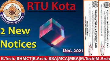 RTU New Mercy Exam Notice🔥2022 | RTU Exam Update