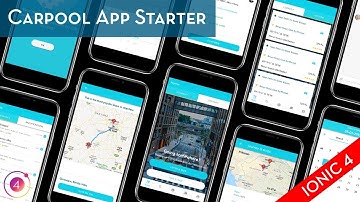 Ionic Carpool App Template - by Enappd