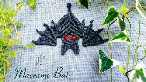 DIY Macrame Bat | Step by Step Tutorial | Halloween Decor 🎃 | How to Macrame