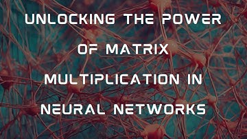 Unraveling Matrix Multiplication in Neural Networks