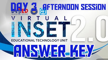 VINSET 2.0 DAY 3 ANSWER KEY Game-Based Learning Using Minecraft Education Edition