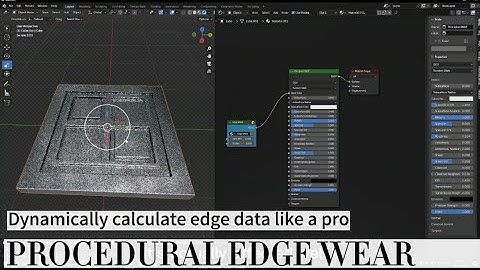 Procedural edge wear using bevel and normal data | Blender shading technique