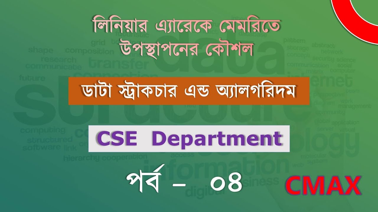 Part 4 : How to Represent a Linear Array in Memory. [Bangla Explanation ...