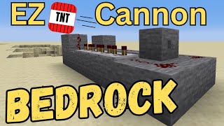 EASIEST Bedrock TNT Cannon In Minecraft