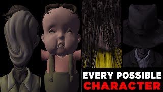 ALL CHARACTERS IN LITTLE NIGHTMARES 2 [FACE REVEAL/SECRETS] T-POSE EDITION